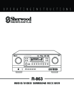 Sherwood R-863-Owners-Manual